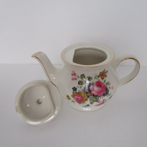 vintage hand painted tea pot - Picture 4 of 7